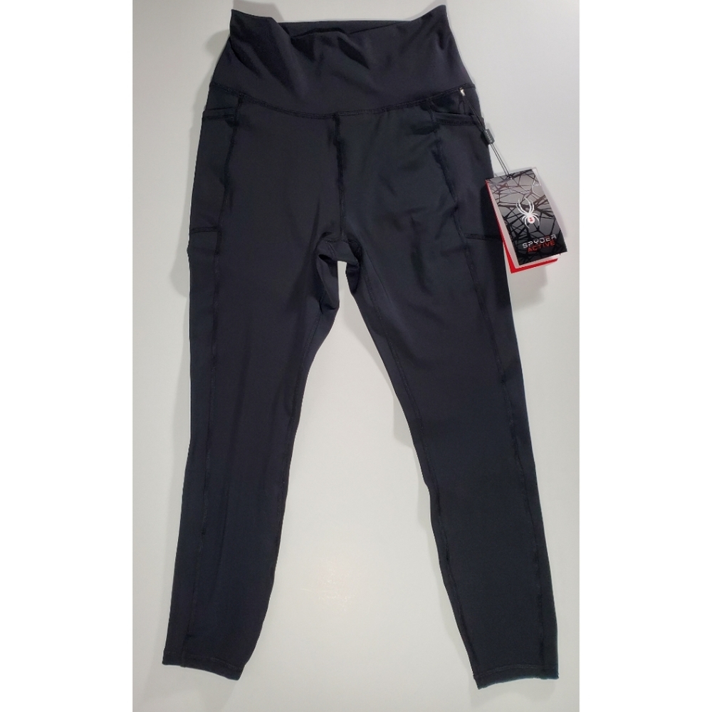 Spyder Active High Waisted Leggings Black sz M